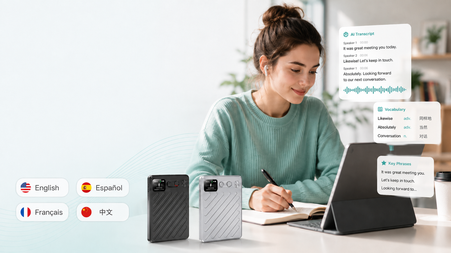 Best AI Recorder for Language Learning: Record, Transcribe, and Review Every Conversation