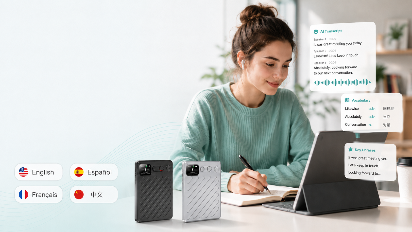 Best AI Recorder for Language Learning: Record, Transcribe, and Review Every Conversation